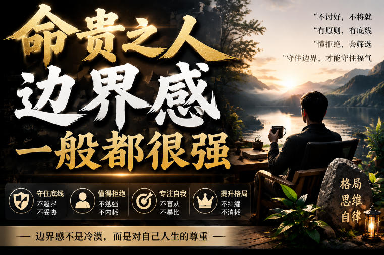 付费文章：命贵之人，边界感一般都很强-阿牛笔记