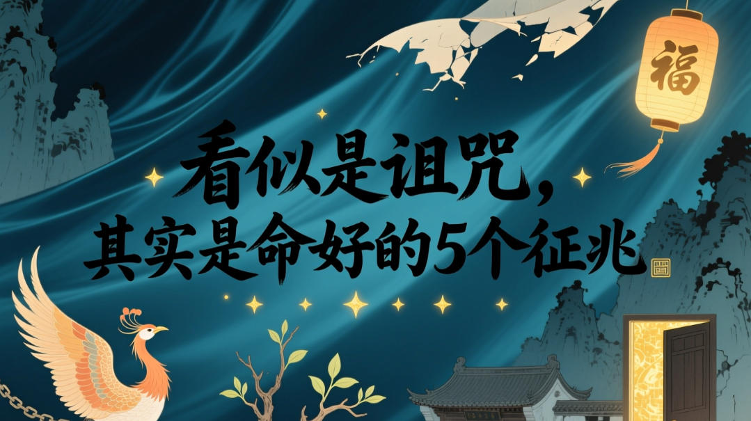 付费文章：看似是诅咒，其实是命好的5个征兆-阿牛笔记
