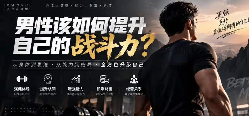 付费文章：男性该如何提升自己的战斗力？-阿牛笔记