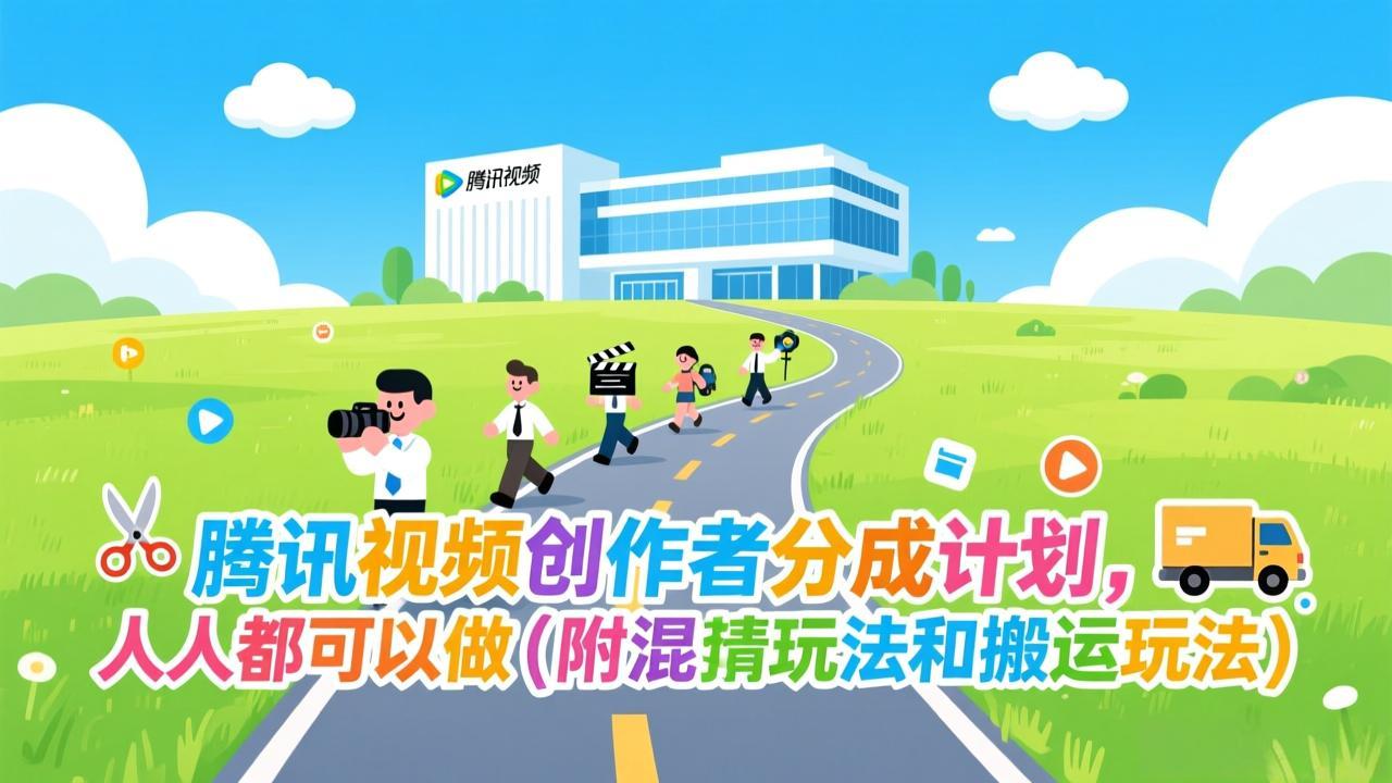 腾讯视频创作者分成计划，人人都可以做(附混剪玩法和搬运玩法-阿牛笔记