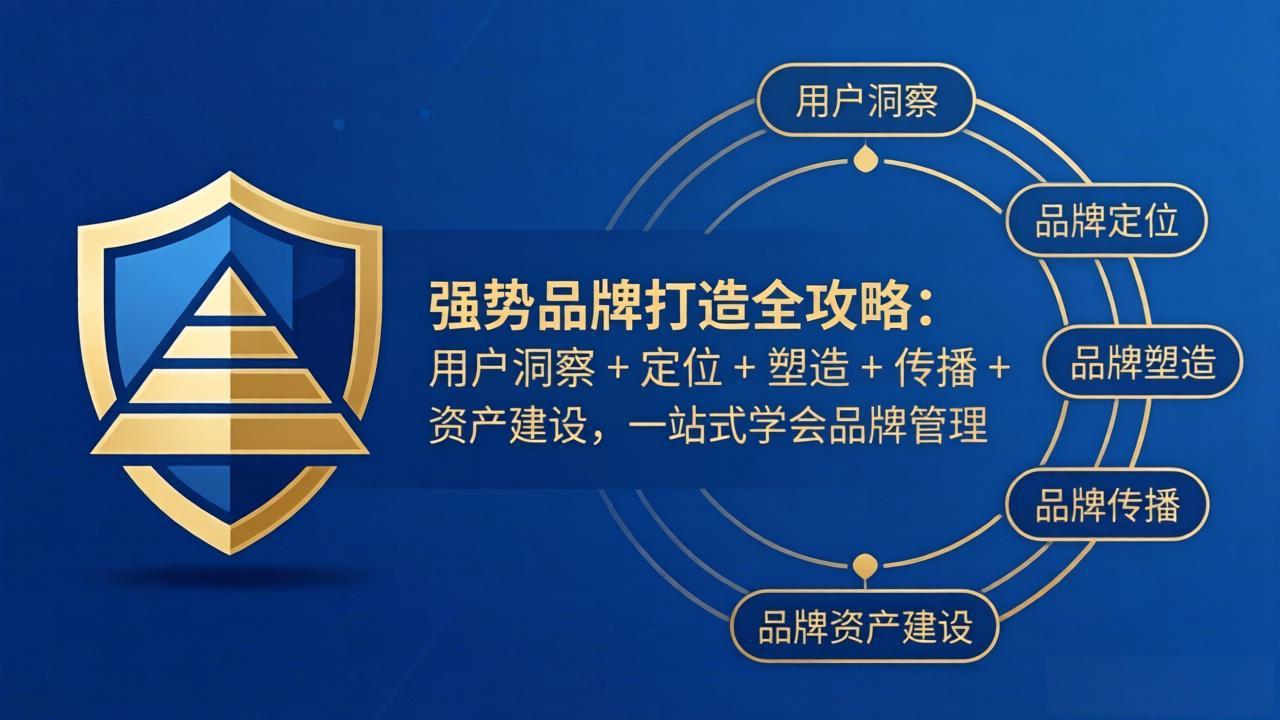 强势品牌打造全攻略：用户洞察 + 定位 + 塑造 + 传播 + 资产建设，一站式学会品牌管理-阿牛笔记