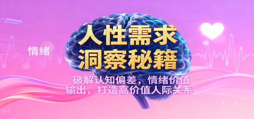 人性需求洞察秘籍,破解认知偏差,情绪价值输出,打造高价值人际关系-阿牛笔记