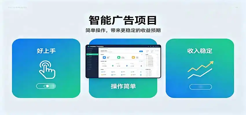 智能广告挂机项目，操作简单上手快，收益稳定可持续。稳定日入300+-阿牛笔记