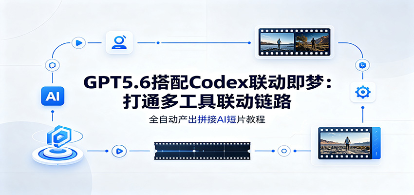 GPT5.6搭配Codex联动即梦：打通多工具联动链路，全自动产出拼接AI短片教程-阿牛笔记