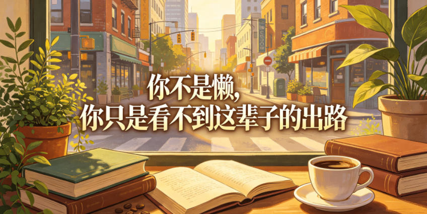 付费文章:你不是懒,你只是看不到这辈子的出路-阿牛笔记