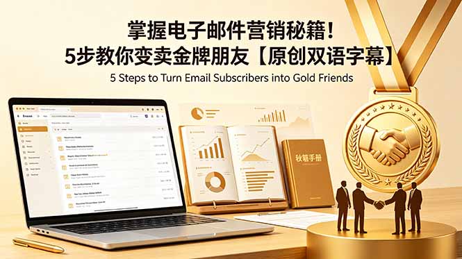 掌握电子邮件营销秘籍！5步教你变卖金牌朋友【原创双语字幕】-阿牛笔记
