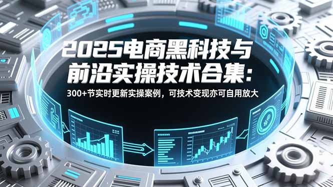 2025电商黑科技与前沿实操技术合集：300+节实时更新实操案例，可技术变现亦可自用放大-阿牛笔记
