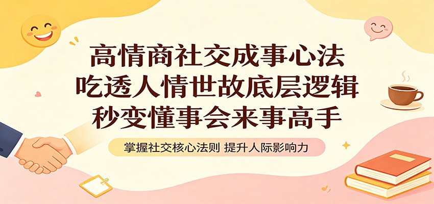 高情商社交成事心法:吃透人情世故底层逻辑,秒变懂事会来事高手-阿牛笔记