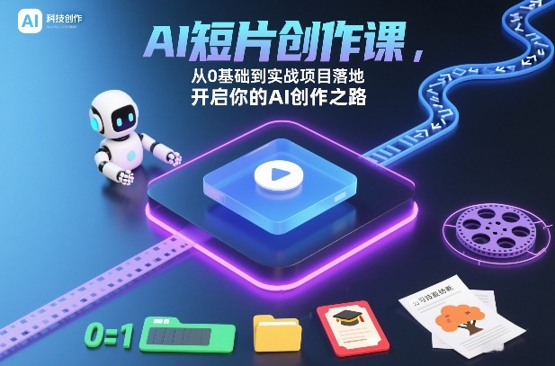 AI短片创作课，从0基础到实战项目落地，开启你的AI创作之路-阿牛笔记