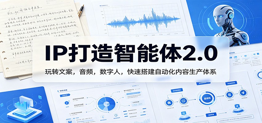 IP打造智能体2.0：玩转文案，音频，数字人，快速搭建自动化内容生产体系-阿牛笔记