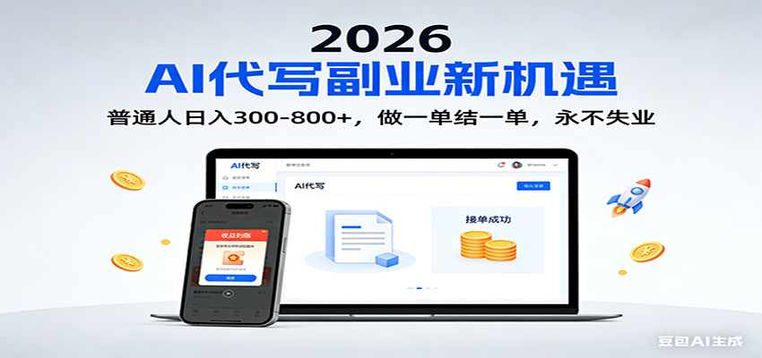 2026 副业首选！AI 代写日入 300-800，普通人0门槛，做一单结一单！-阿牛笔记