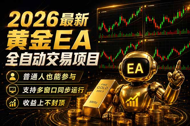 最新黄金EA量化赛道，全程自动执行，多窗口操作直接放大结果-阿牛笔记