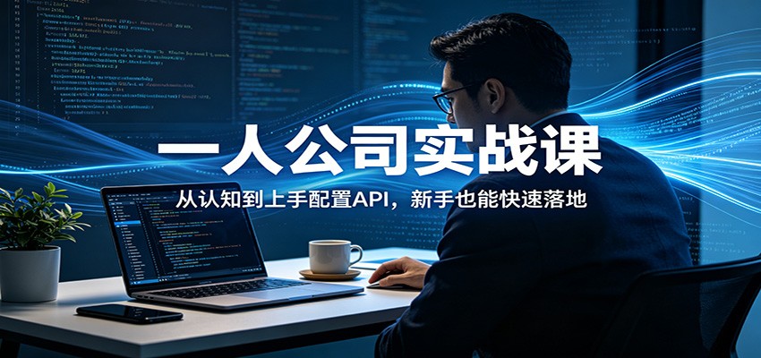 一人公司实战课：从认知到上手配置API，新手也能快速落地-阿牛笔记