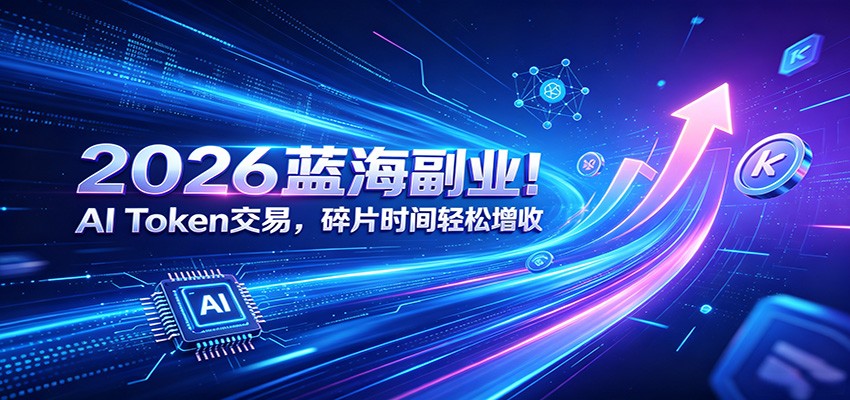 2026蓝海副业！AI Token交易，碎片时间轻松增收-阿牛笔记