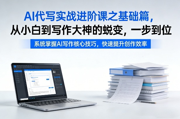 AI代写实战进阶课之基础篇，从小白到写作大神的蜕变，一步到位【揭秘】-阿牛笔记