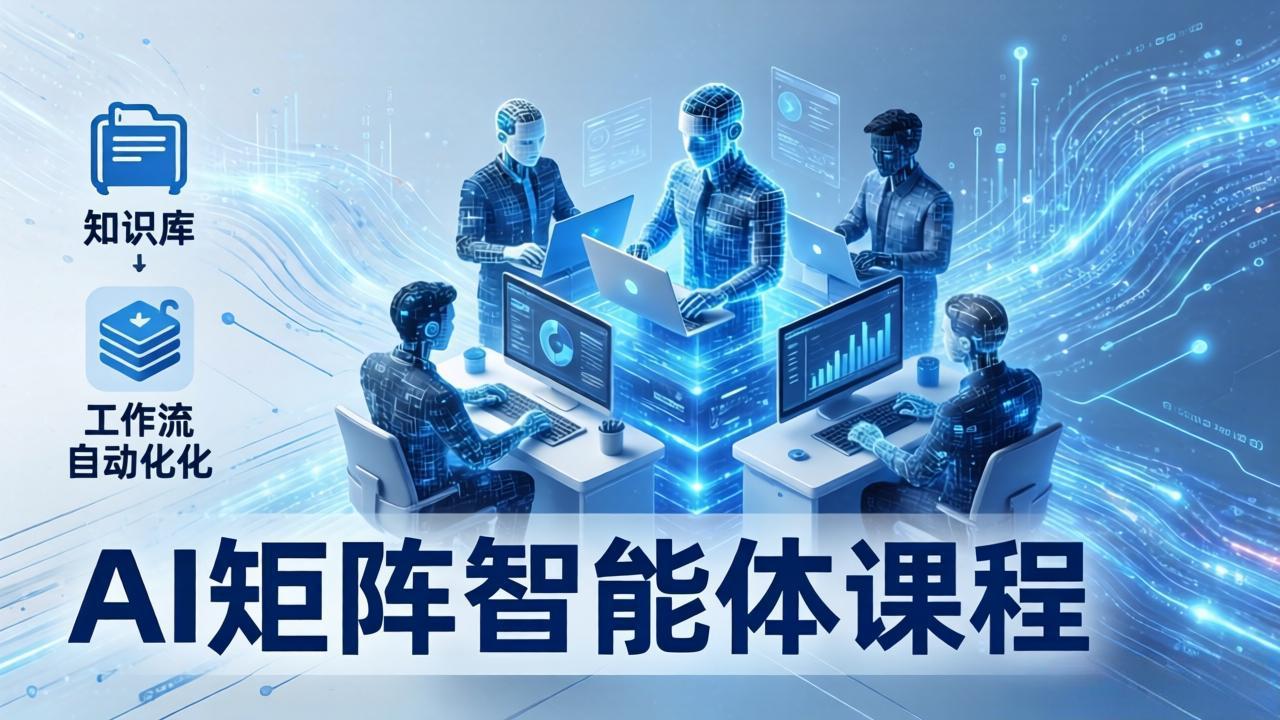 AI矩阵智能体实战：100个数字员工批量生产内容，文本知识库+工作流自动化全搞定-阿牛笔记