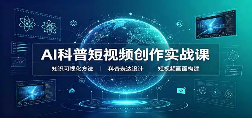 AI科普短视频创作实战课：配套要点文档，文案与视频提示词模板教学-阿牛笔记