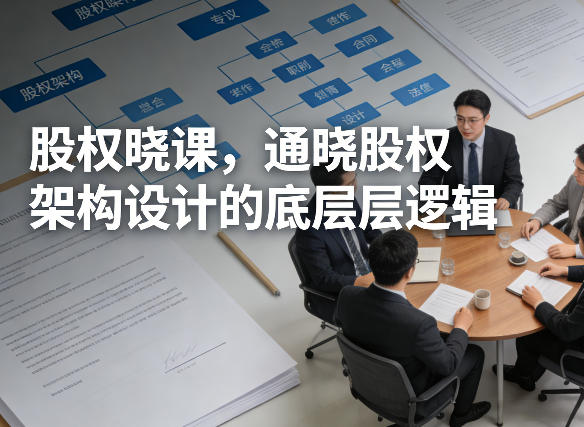 股权晓课，通晓股权架构设计的底层逻辑-阿牛笔记