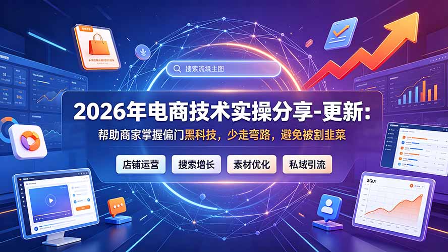 2026年电商技术实操分享-更新7月：帮助商家掌握偏门黑科技，少走弯路，避免被割韭菜-阿牛笔记
