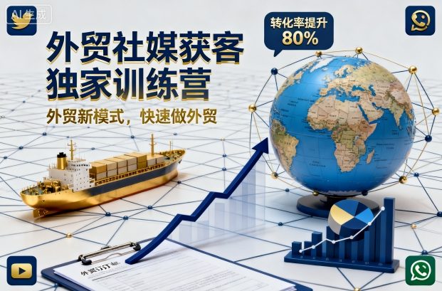 外贸社媒获客独家训练营，外贸新模式，快速做外贸(更新26年4月)-阿牛笔记