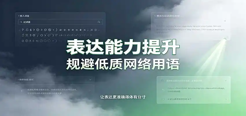 表达能力提升：语言塑造思想逻辑，规避低质网络用语，强化心智感知-阿牛笔记