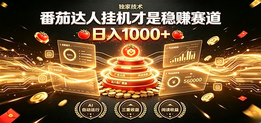 别再瞎找副业!番茄达人挂机才是稳赚赛道 日入1000+-阿牛笔记