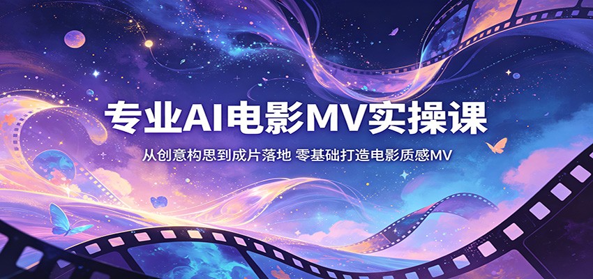 专业AI电影MV实操课：从创意构思到成片落地，零基础打造电影质感MV-阿牛笔记