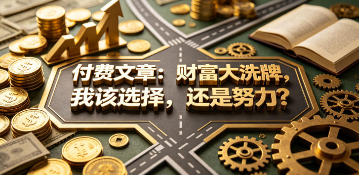 付费文章：财富大洗牌，我该选择，还是努力？-阿牛笔记