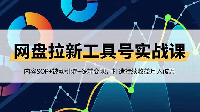 网盘拉新工具号实战课，内容SOP+被动引流+多端变现，打造持续收益月入破万-阿牛笔记