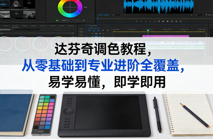 达芬奇调色教程，从零基础到专业进阶全覆盖，易学易懂，即学即用-阿牛笔记