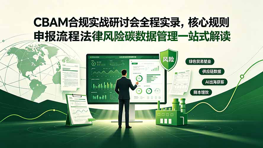 CBAM合规实战研讨会全程实录，核心规则申报流程法律风险碳数据管理一站式解读-阿牛笔记