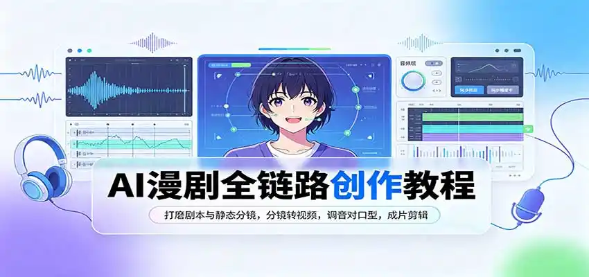 AI漫剧全链路创作教程：打磨剧本与静态分镜，分镜转视频，调音对口型，成片剪辑-阿牛笔记