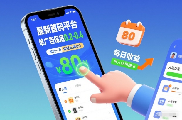 最新首码平台，单广告保底0.2-0.4，单机一天轻松撸80，早入场早賺米【揭秘】-阿牛笔记