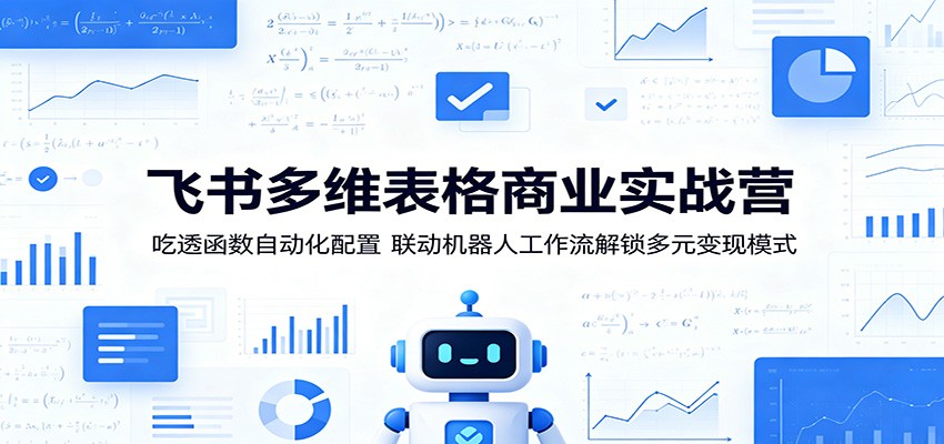 飞书多维表格商业实战营：吃透函数自动化配置，联动机器人工作流解锁多元变现模式-阿牛笔记