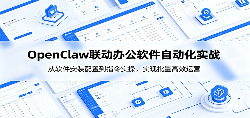 OpenClaw自动化实操课：从软件安装配置到指令实操，实现批量高效运营-阿牛笔记