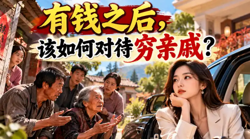 某公众号付费文章：有钱之后，该如何对待穷亲戚？-阿牛笔记