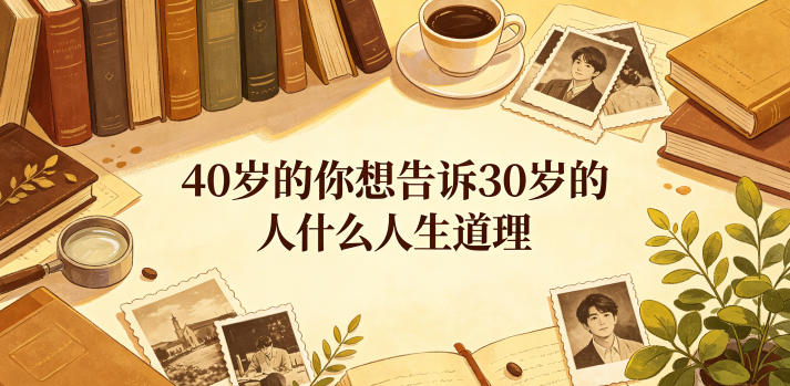 公众号付费文章:40岁的你想告诉30岁的人什么人生道理?-阿牛笔记