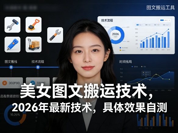 美女图文搬运技术，2026年最新技术，具体效果自测-阿牛笔记