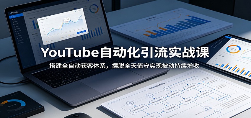 YouTube自动化引流实战课：搭建全自动获客体系，摆脱全天值守实现被动持续增收-阿牛笔记