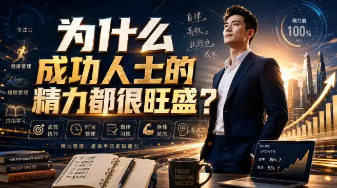 付费文章：为什么成功人士的精力都很旺盛？-阿牛笔记