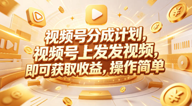 视频号分成计划，599元众筹的Red团队课程，视频号上发发视频，即可获取收益，操作简单-阿牛笔记