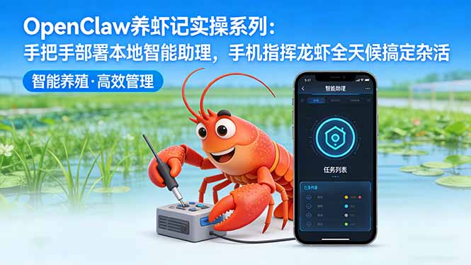 OpenClaw养虾记实操系列-更新：手把手部署本地智能助理，手机指挥龙虾全天候搞定杂活-阿牛笔记