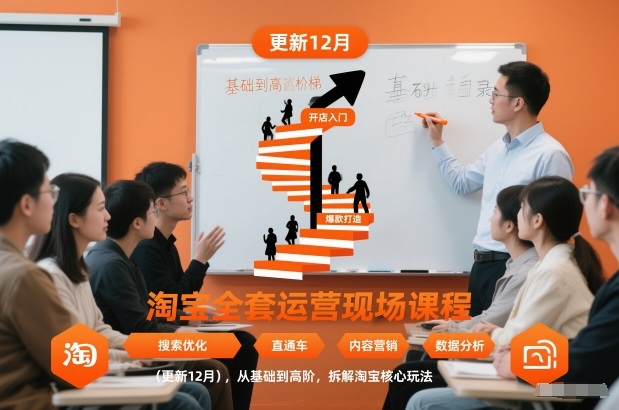 淘宝全套运营现场课程(更新12月)，从基础到高阶，拆解淘宝核心玩法-阿牛笔记