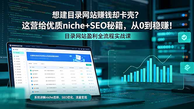想建目录网站赚钱却卡壳？这营给优质 niche+SEO 秘籍，从 0 到稳赚！-阿牛笔记
