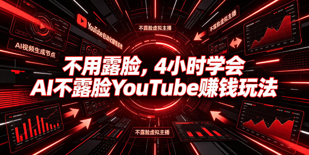 不用露脸,4小时学会AI不露脸YouTube賺钱玩法【原创双语字幕】-阿牛笔记