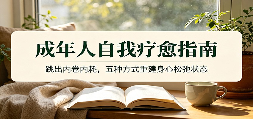 成年人自我疗愈指南：跳出内卷内耗，五种方式重建身心松弛状态-阿牛笔记