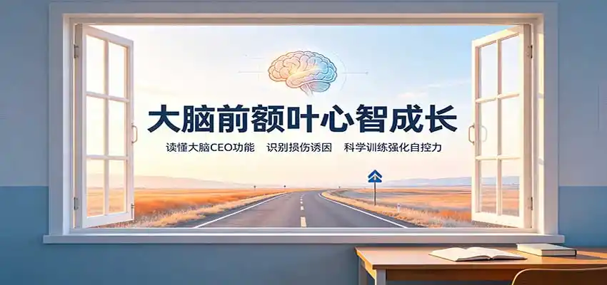 大脑前额叶心智成长：读懂大脑CEO功能，识别损伤诱因，科学训练强化自控力-阿牛笔记