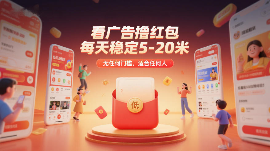看广告撸红包，每天稳定5-20米，无任何门槛，适合任何人-阿牛笔记