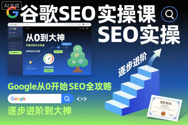 谷歌SEO实操课，Google从0开始SEO全攻略，逐步进阶到大神(更新26年)-阿牛笔记