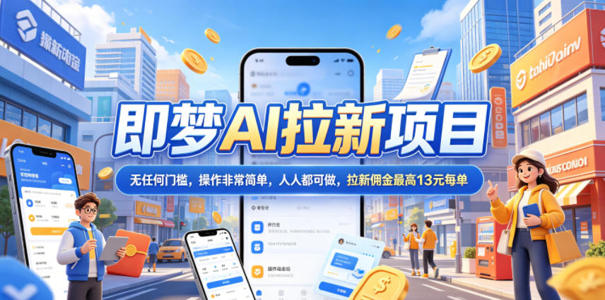 2026年即梦AI拉新项目最新玩法，无任何门槛，操作非常简单，人人都可做，拉新佣金最高13米每单(更新6月30日)-阿牛笔记